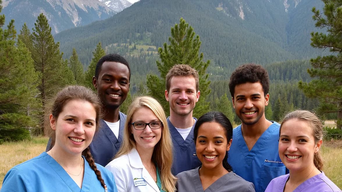 Cuidadores de Colorado CareAssist con un cliente en Colorado