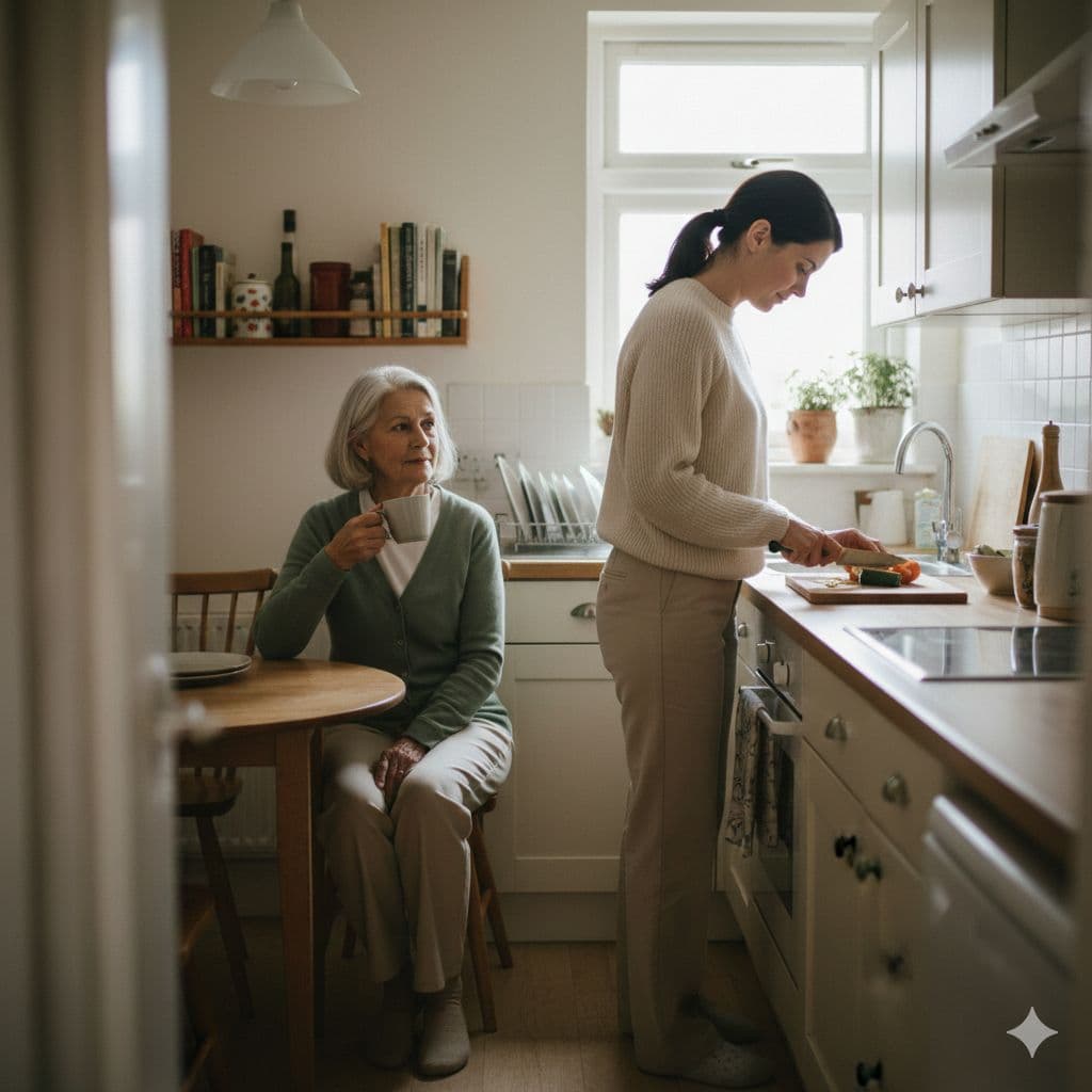 Colorado CareAssist caregiver with client at home