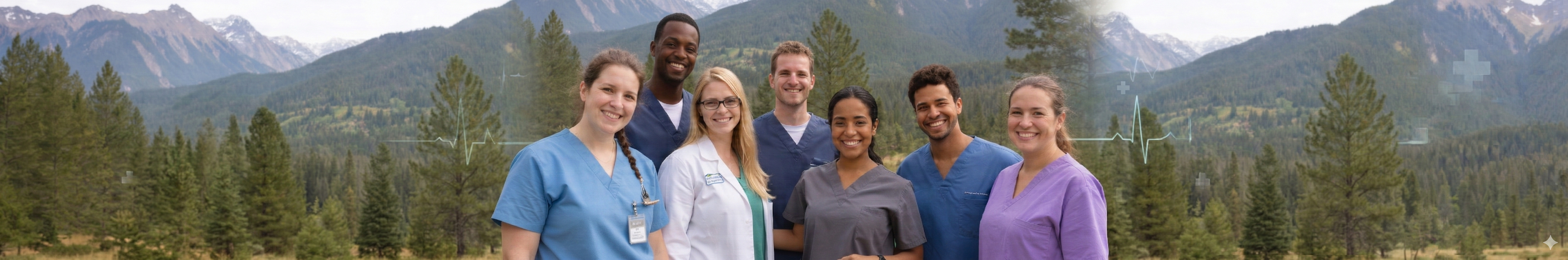 Colorado CareAssist caregivers on a porch in the Colorado mountains